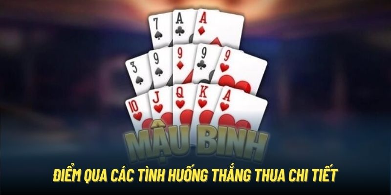 Điểm qua các tình huống  thắng thua chi tiết